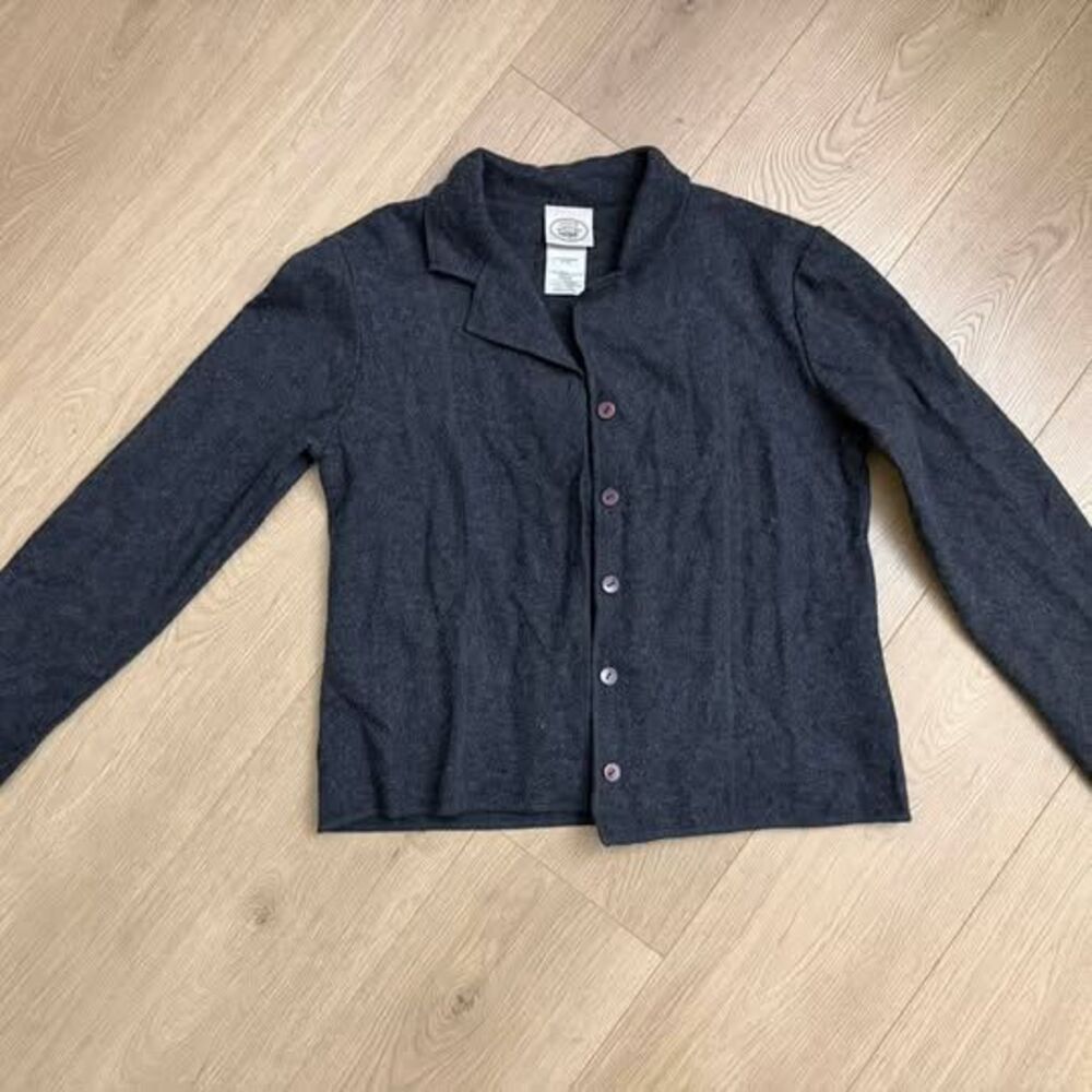 Laura Ashley Wool Blend Button-Up Jacket - Size Medium